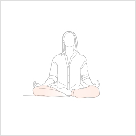 명상 일러스트